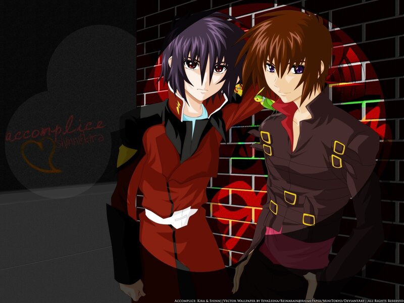 Kira and Shinji anime characters