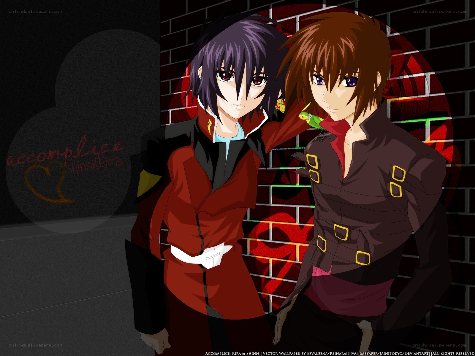 Kira and Shinji anime characters