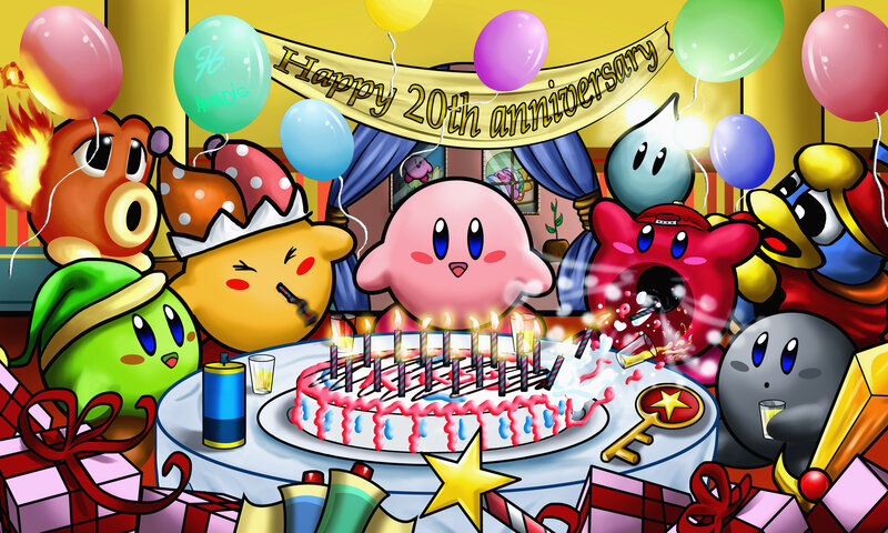 Kirby and Friends Celebrating