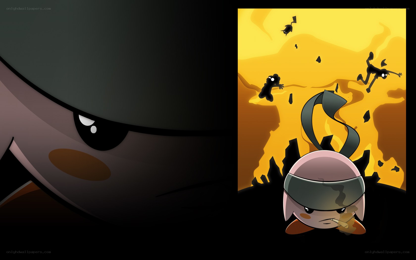 Kirby and the explosion