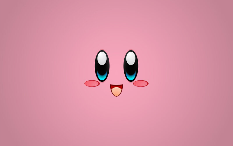 Kirby Character Face — Pink, Playful