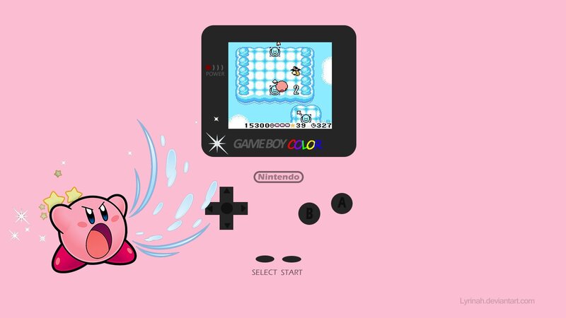 Kirby Character on Game Boy