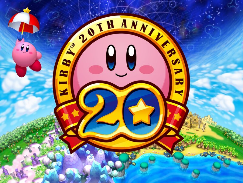Kirby Character with Umbrella