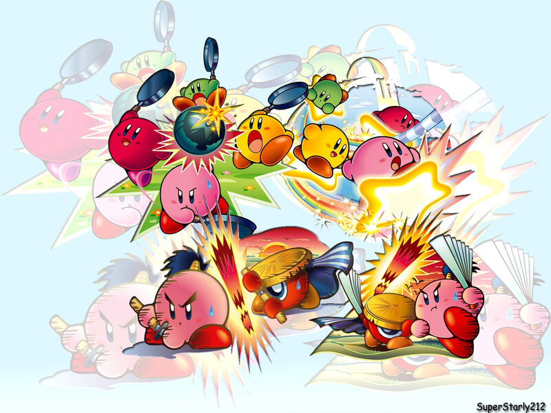 Kirby Characters in Action