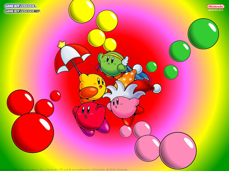 Kirby Characters in Bubbles
