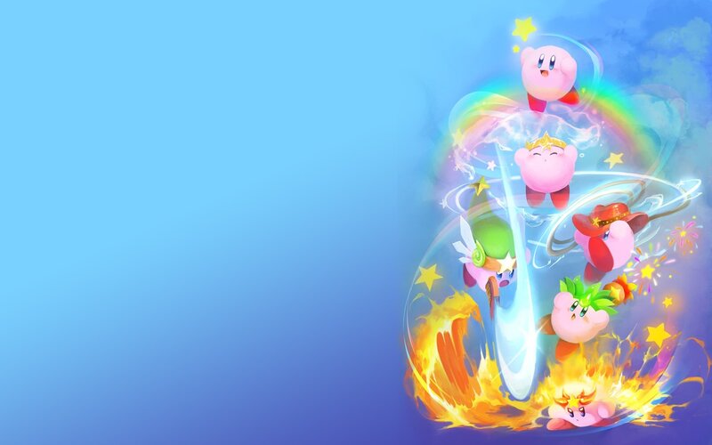 Kirby Characters in Magic Bubble