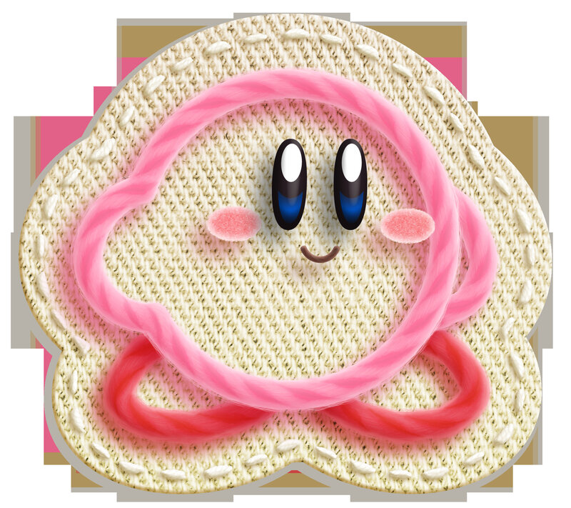 Kirby knitted character