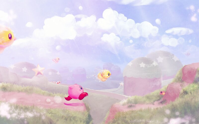 Kirby Running on a Path