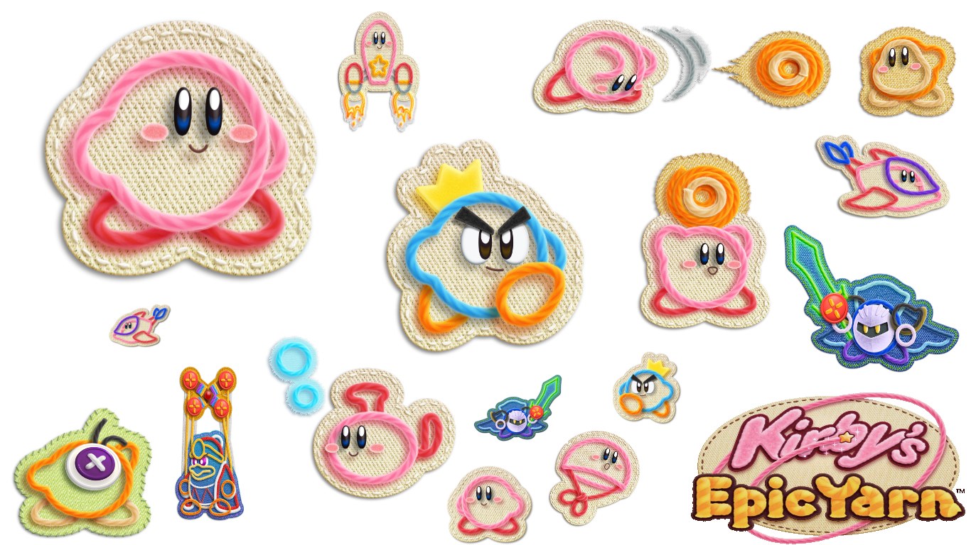 Kirby's Epic Yarn characters