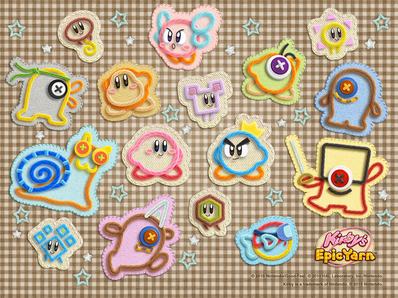 Kirby's Epic Yarn characters