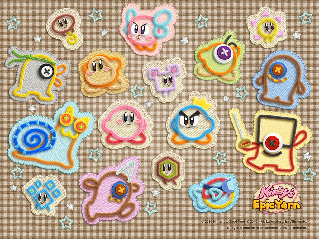 Kirby's Epic Yarn characters
