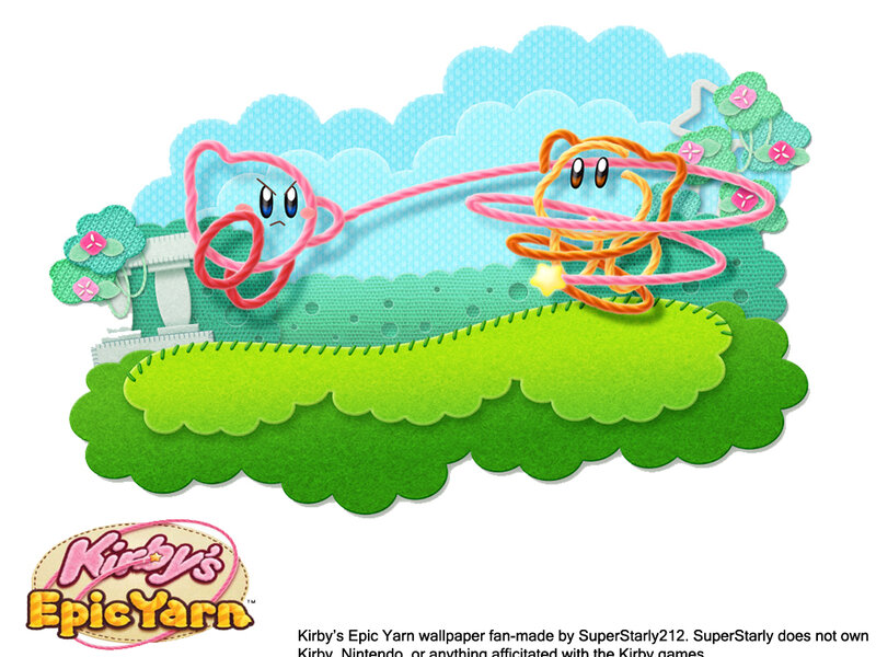 Kirby's Epic Yarn wallpaper