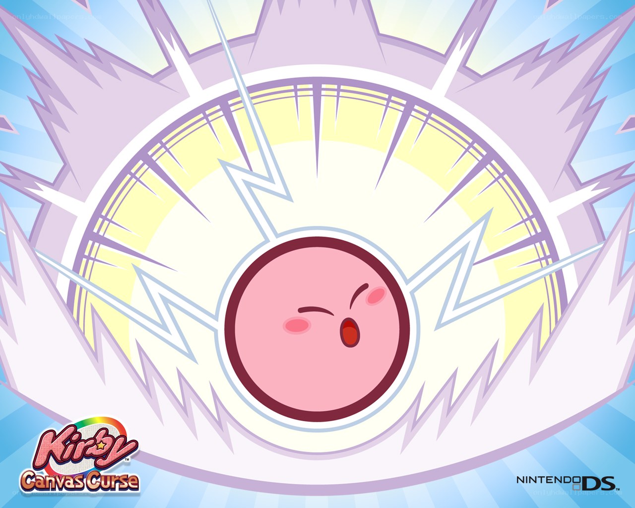 Kirby using a power-up