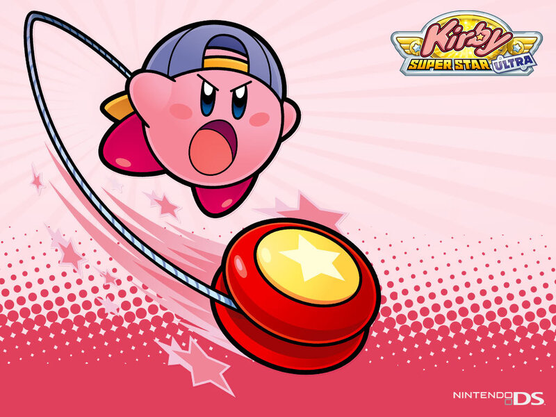 Kirby using a yo-yo