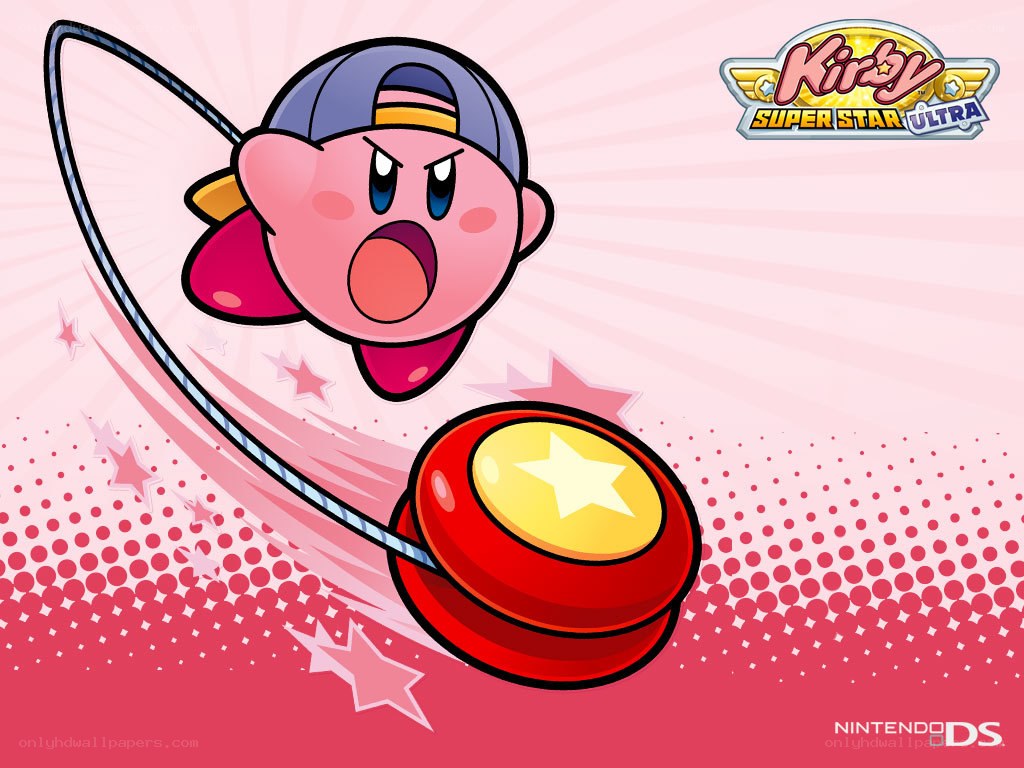 Kirby using a yo-yo