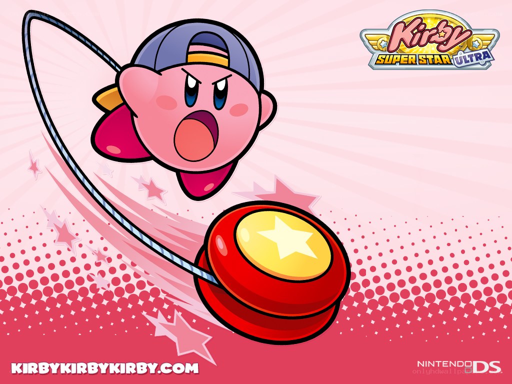 Kirby using a yo-yo