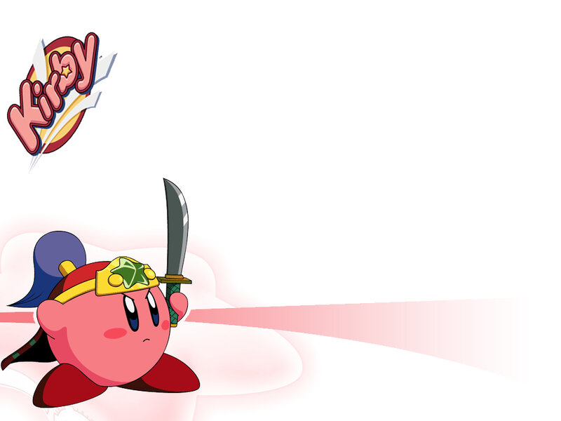 Kirby with a sword