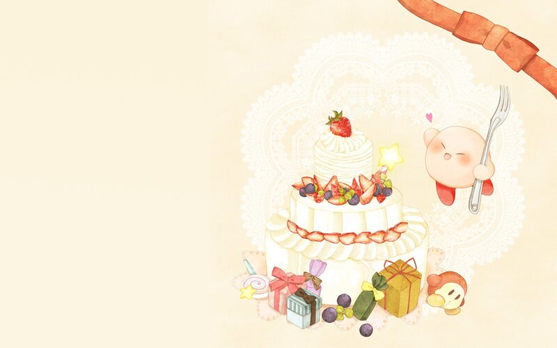 Kirby with Cake