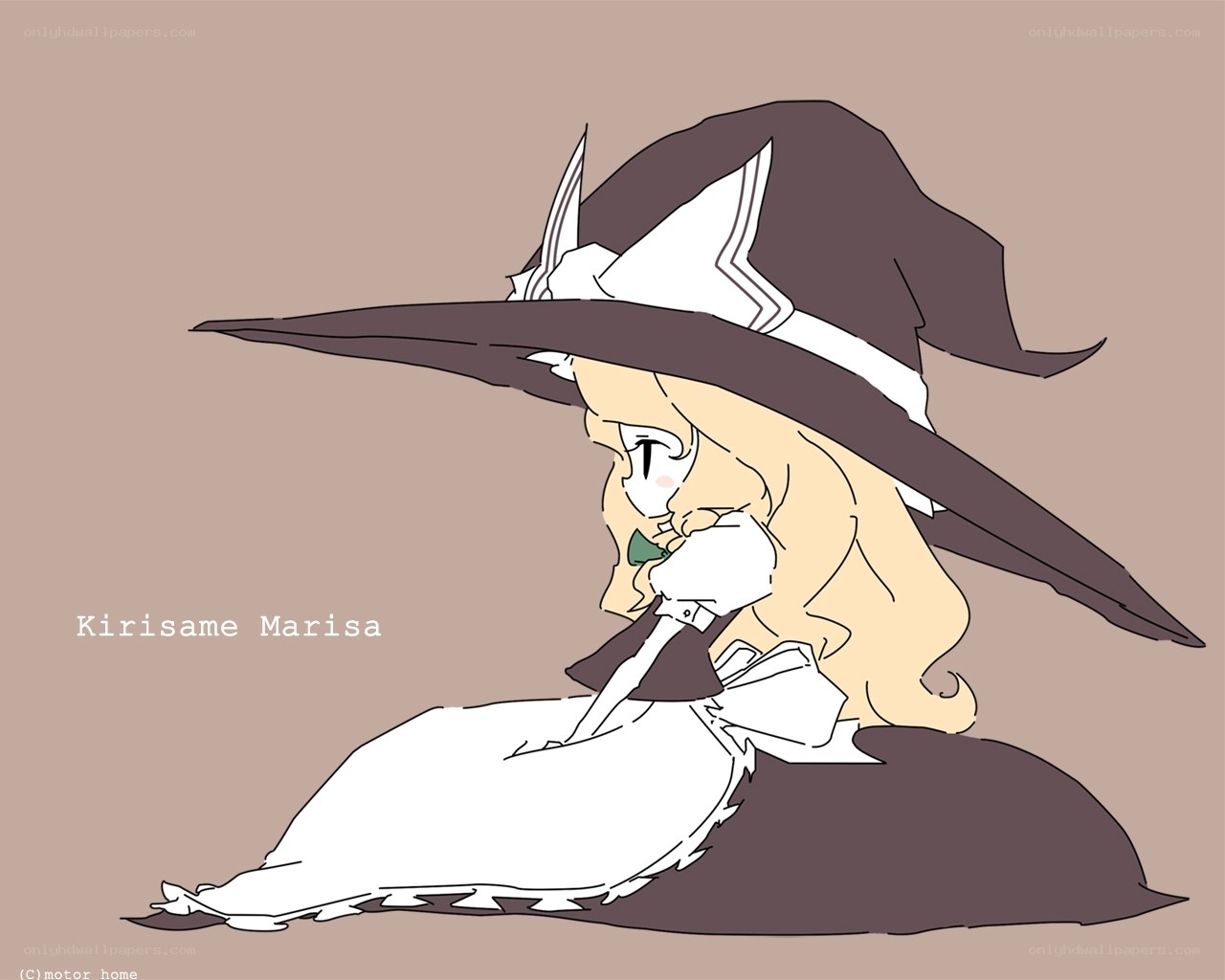 Kirishima Marisa sitting