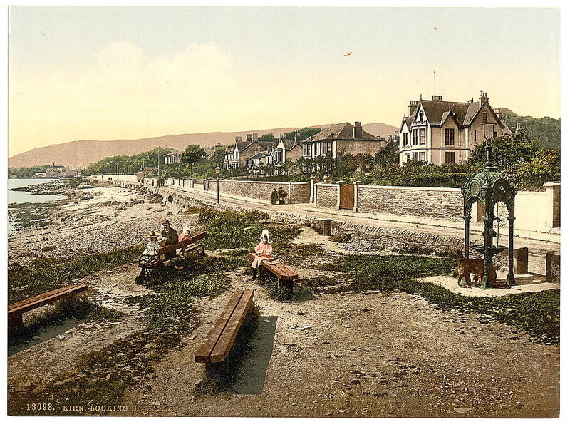 Kirkcudbright seaside promenade