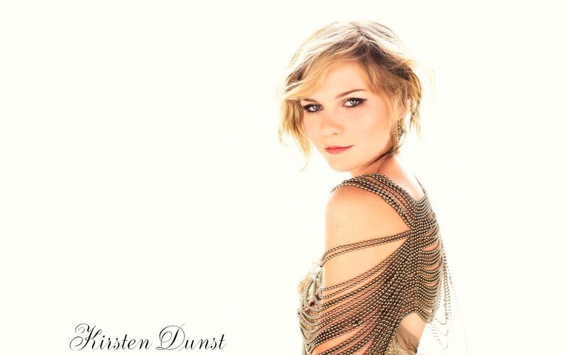 Kirsten Dunst in beaded dress