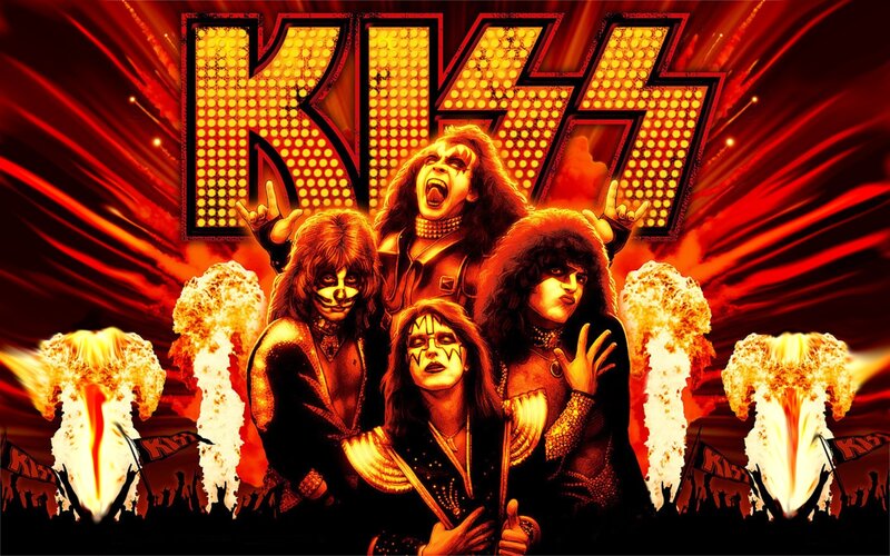 KISS band concert poster