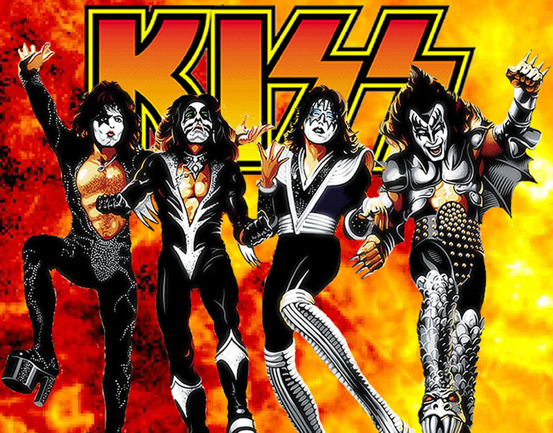 KISS band illustration