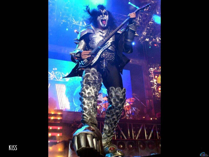 KISS band member on stage