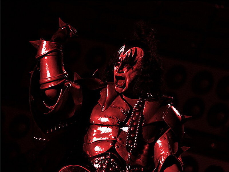 Kiss band member on stage
