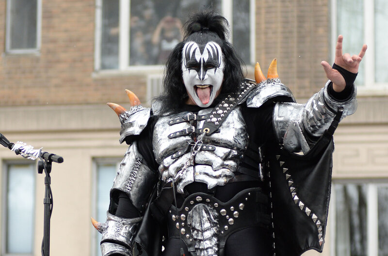 KISS band member on stage