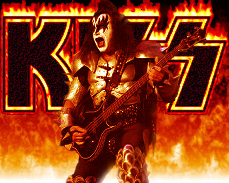 KISS band member performing