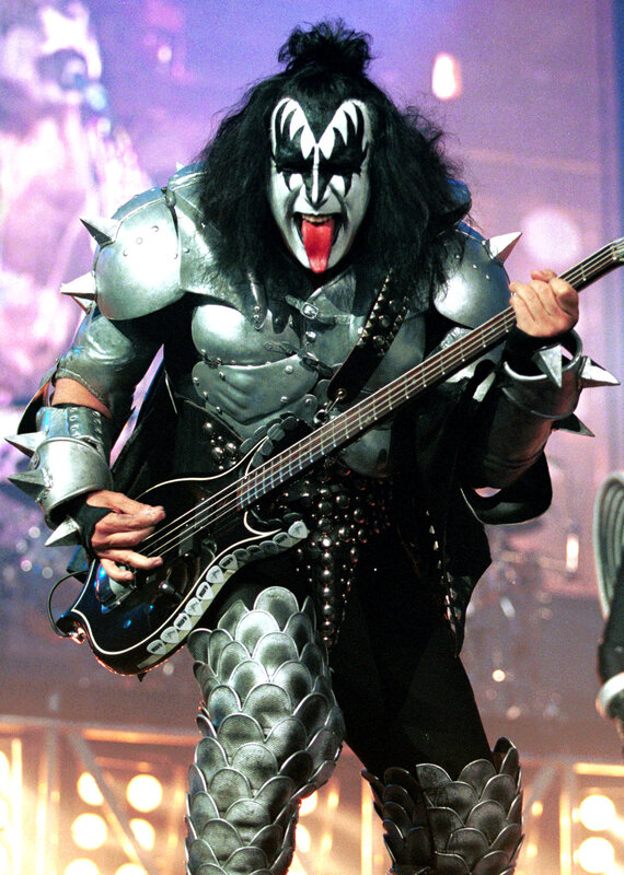 KISS band member performing