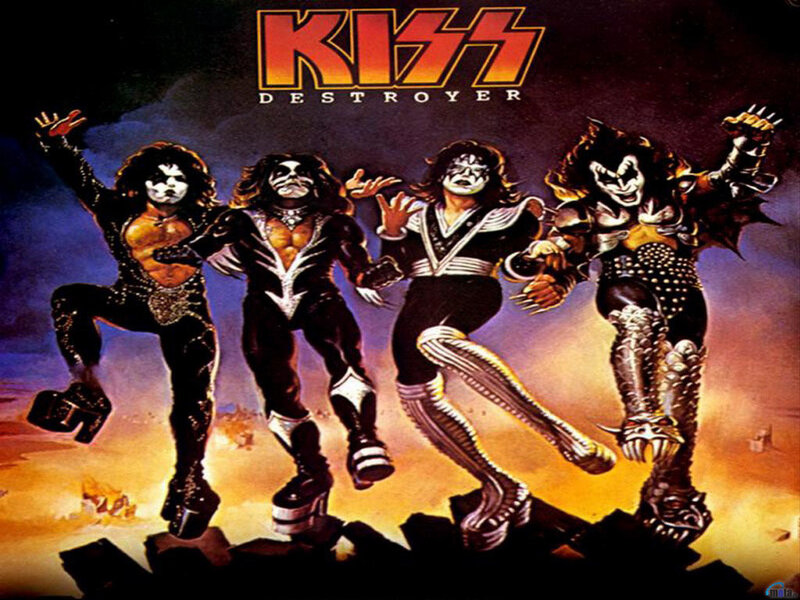 KISS Band Members — Black, Dramatic, Illustration, Makeup, Costumes