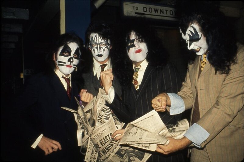 KISS Band Members — Black, Dramatic, Night