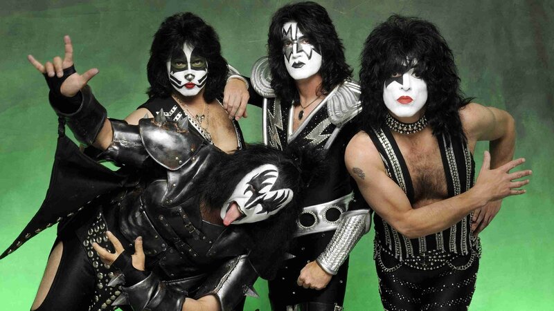KISS Band Members — Black, Dramatic, Photograph, Makeup, Costumes, Guitar