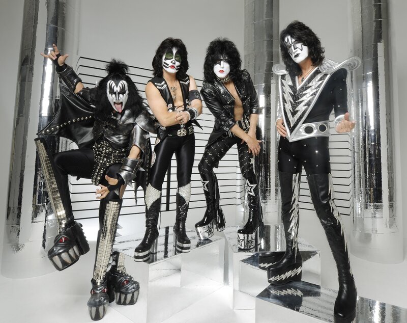 KISS Band Members — Black, Dramatic, Photograph