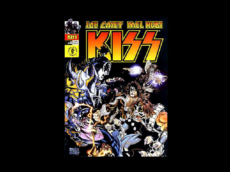 KISS Band Members in Comic