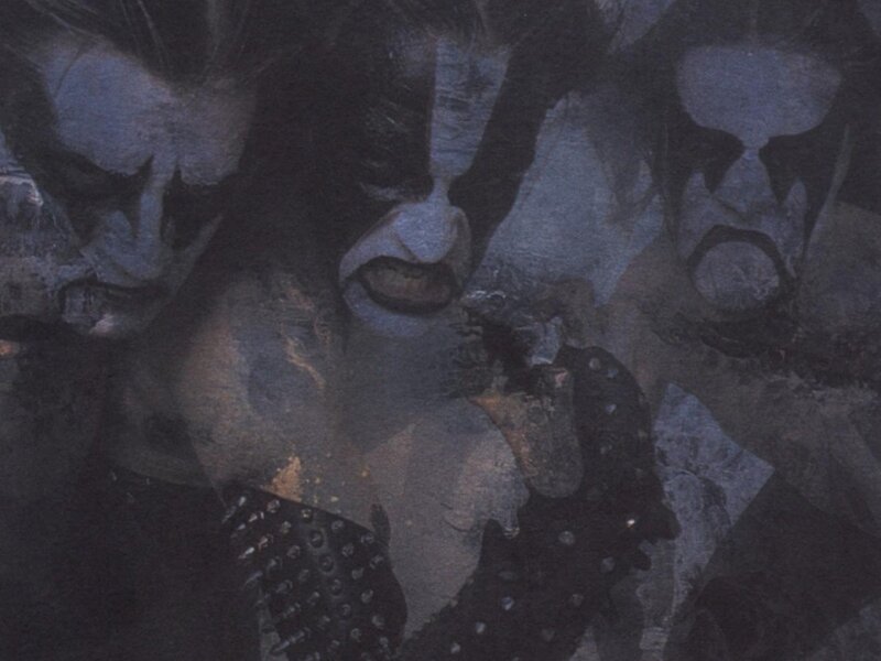 Kiss band members in makeup