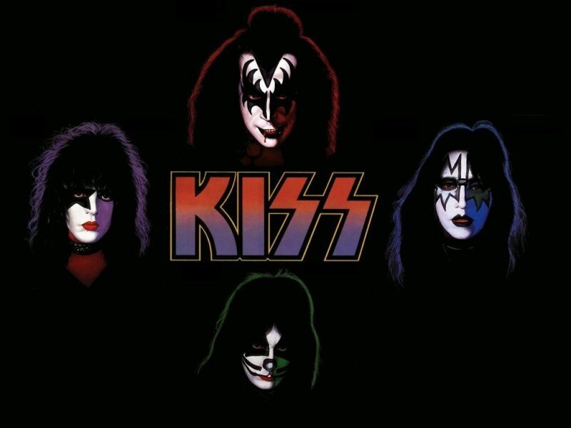 KISS band members in makeup