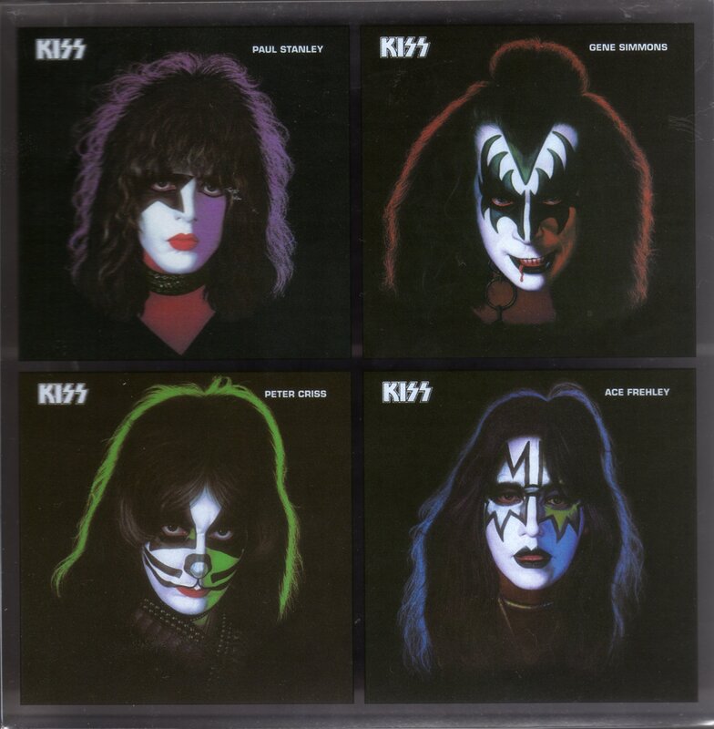 KISS band members portraits