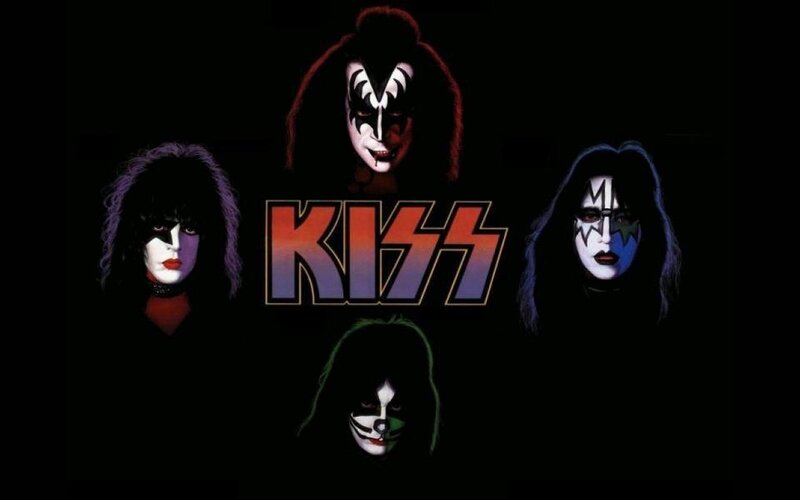 KISS band members with makeup