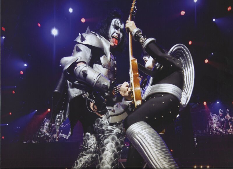 KISS band performing on stage