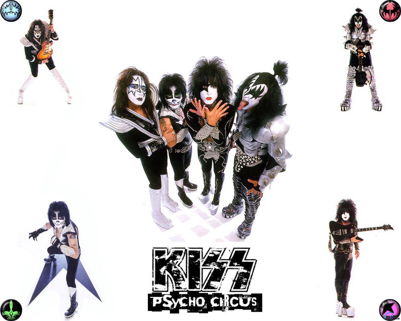KISS band photo collage