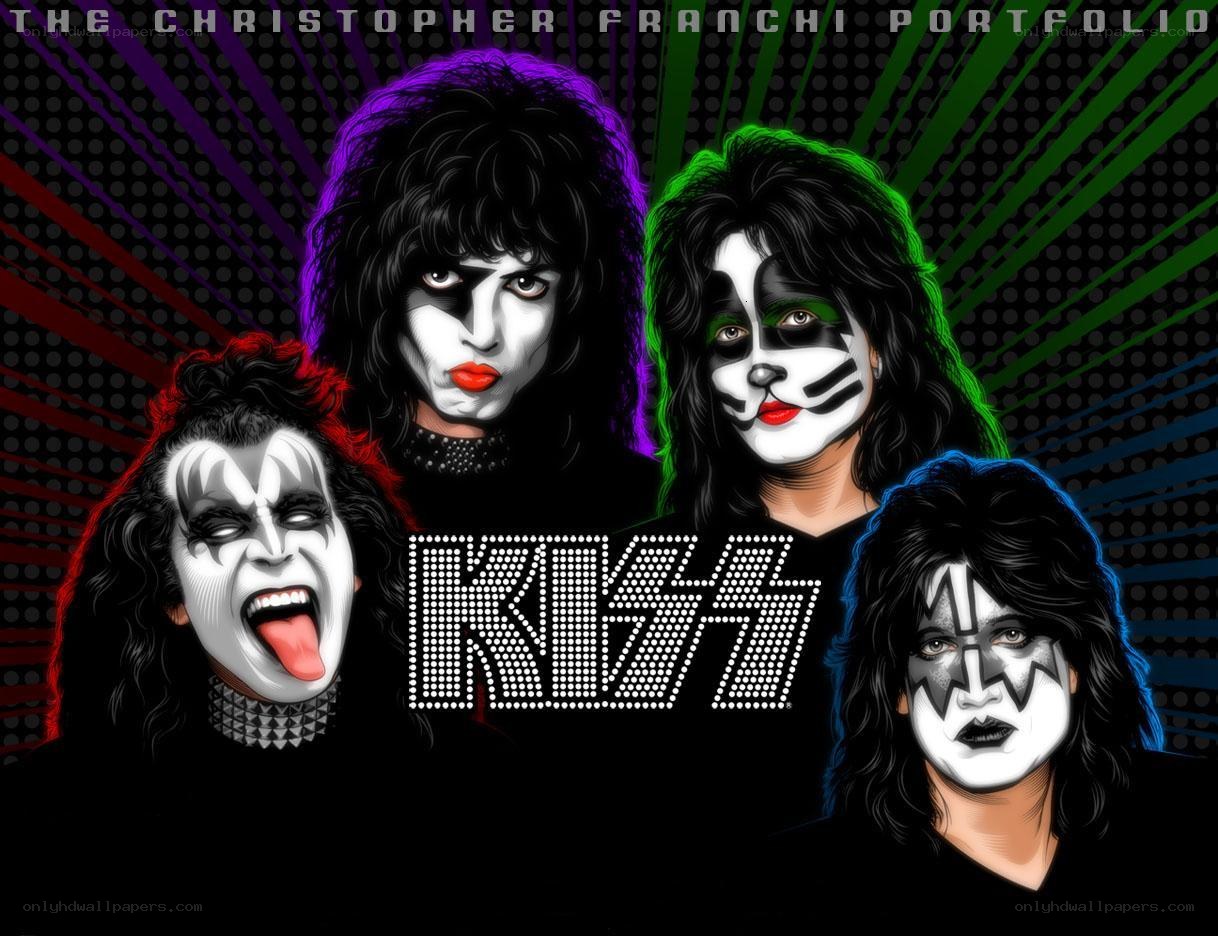 KISS band portrait