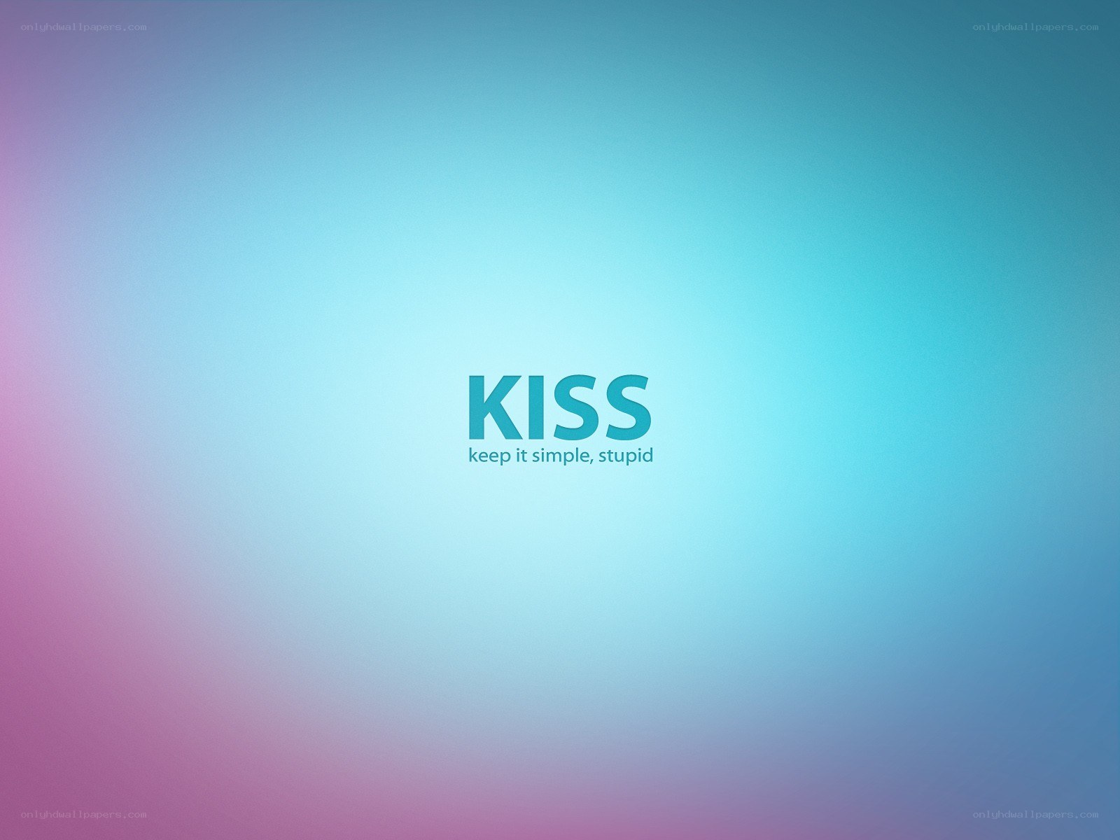 KISS logo on gradient background
