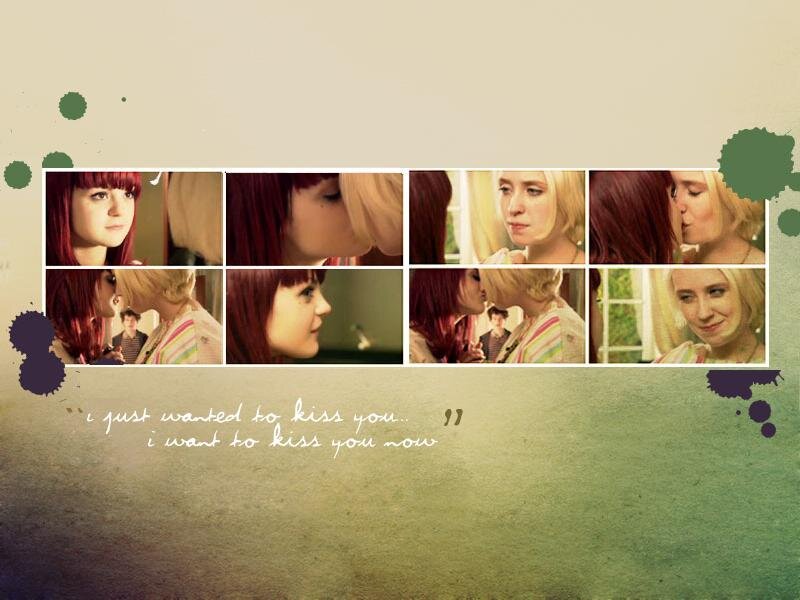 kissing scene collage
