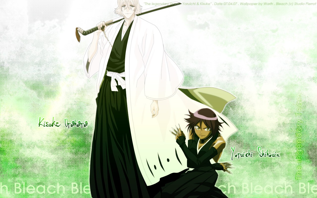 Kisuke and Yoruichi from Bleach