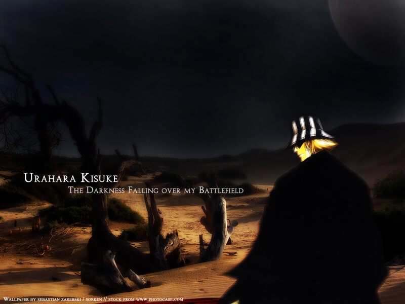 Kisuke Urahara in a dark desert