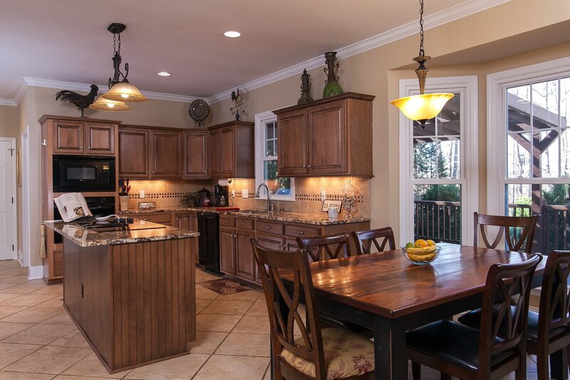Kitchen and Dining Area — Brown, Warm