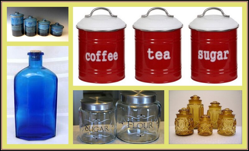 Kitchen Canisters — Red